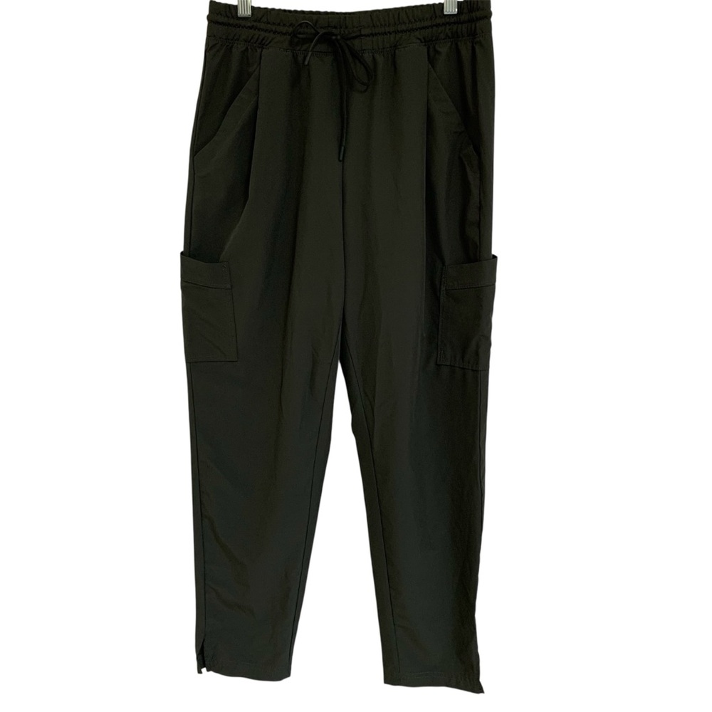 Apana Women Green Cargo Athletic Pull-on Lightweight Hiking Jogger Pants Sz M